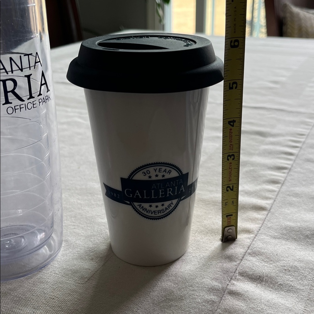 Atlanta Galleria  Travel Tumbler and  Ceramic Mug With Black Silicone Lid Set - Picture 3 of 4